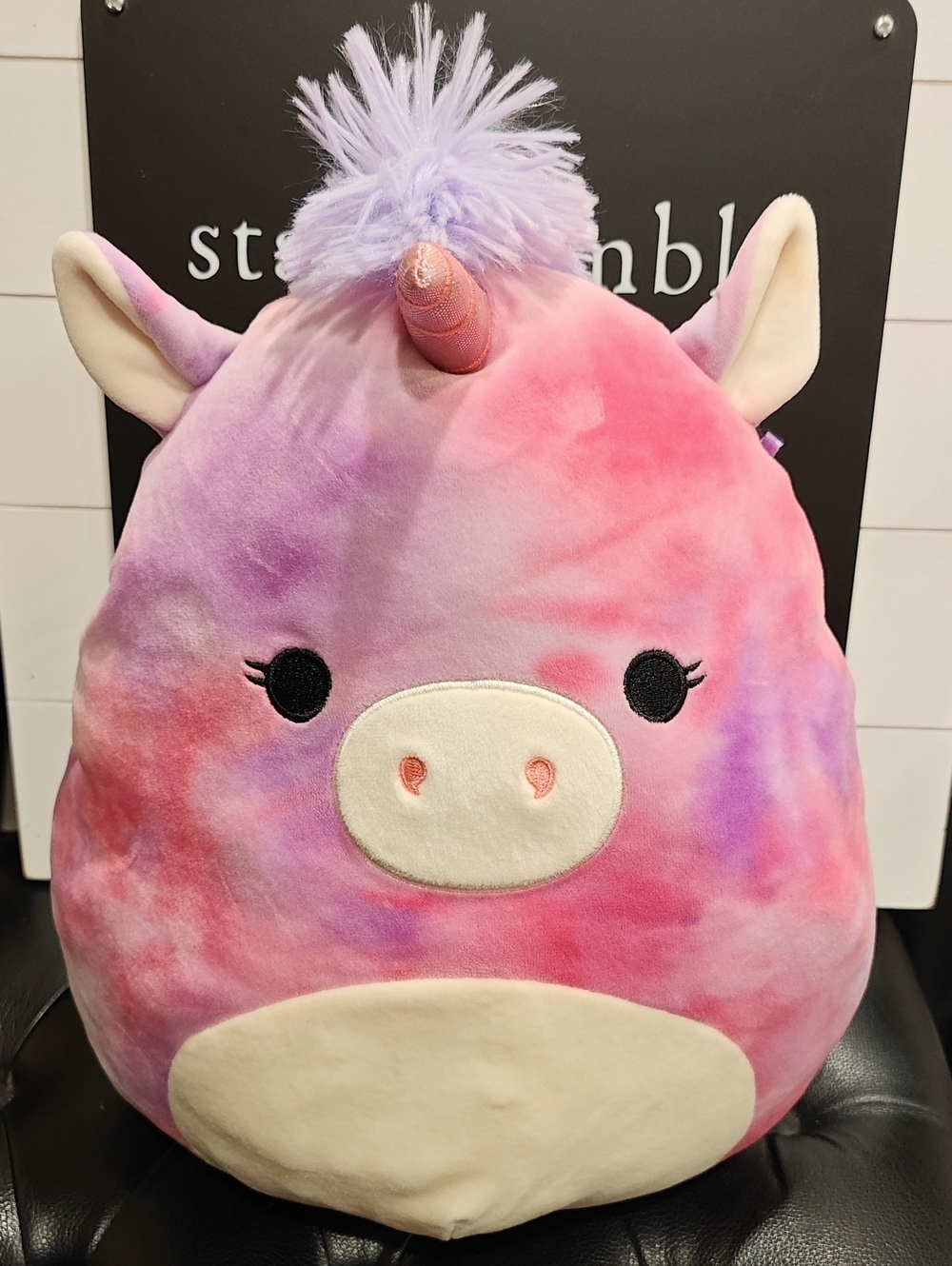 Squishmallows Pink Purple Tie-Dye Unicorn Plush